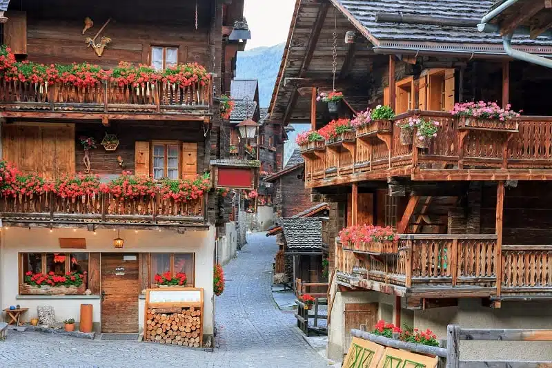 Chalets Suisse dans le Valais