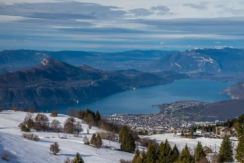 En hiver au lac du Bourget