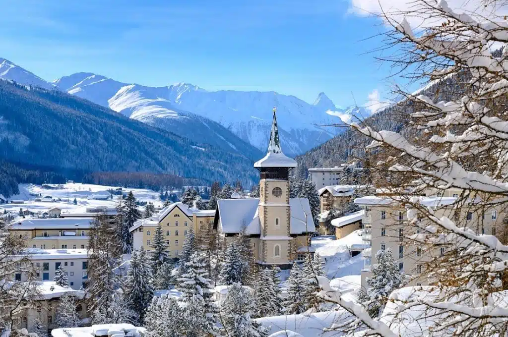 Davos sous la neige
