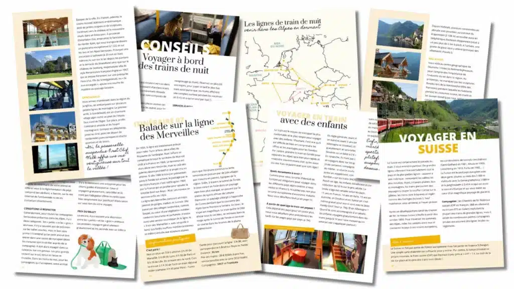 Le guide pour voyager en train dans les Alpes