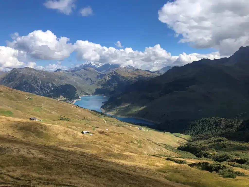 Randonnée autour du lac de Roselend
