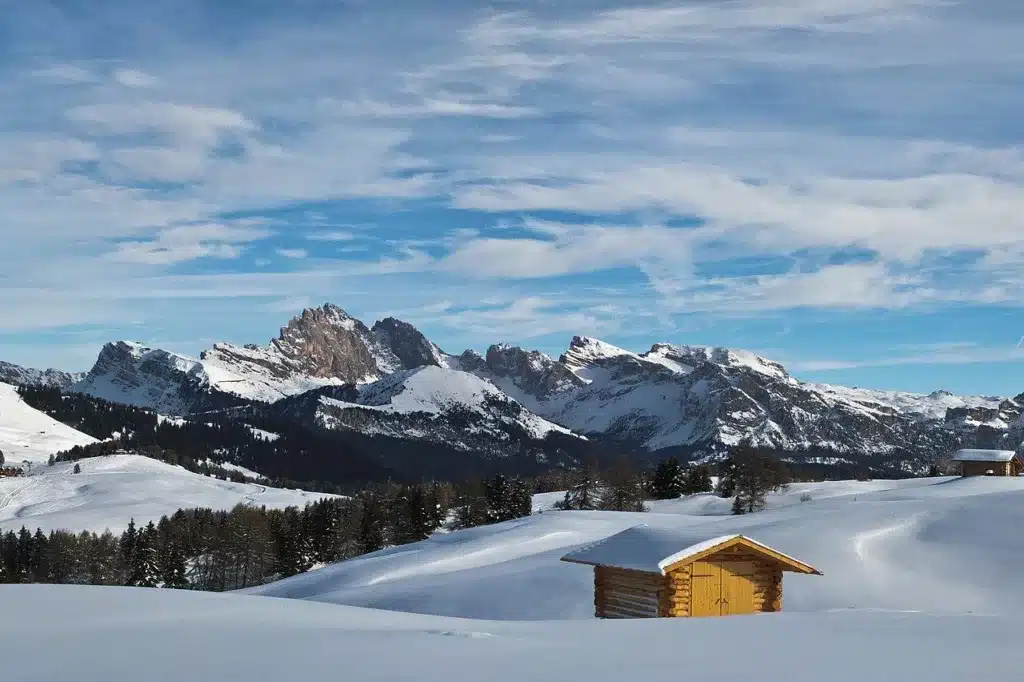 Randonnée d'hiver à l'Alpe di Siusi