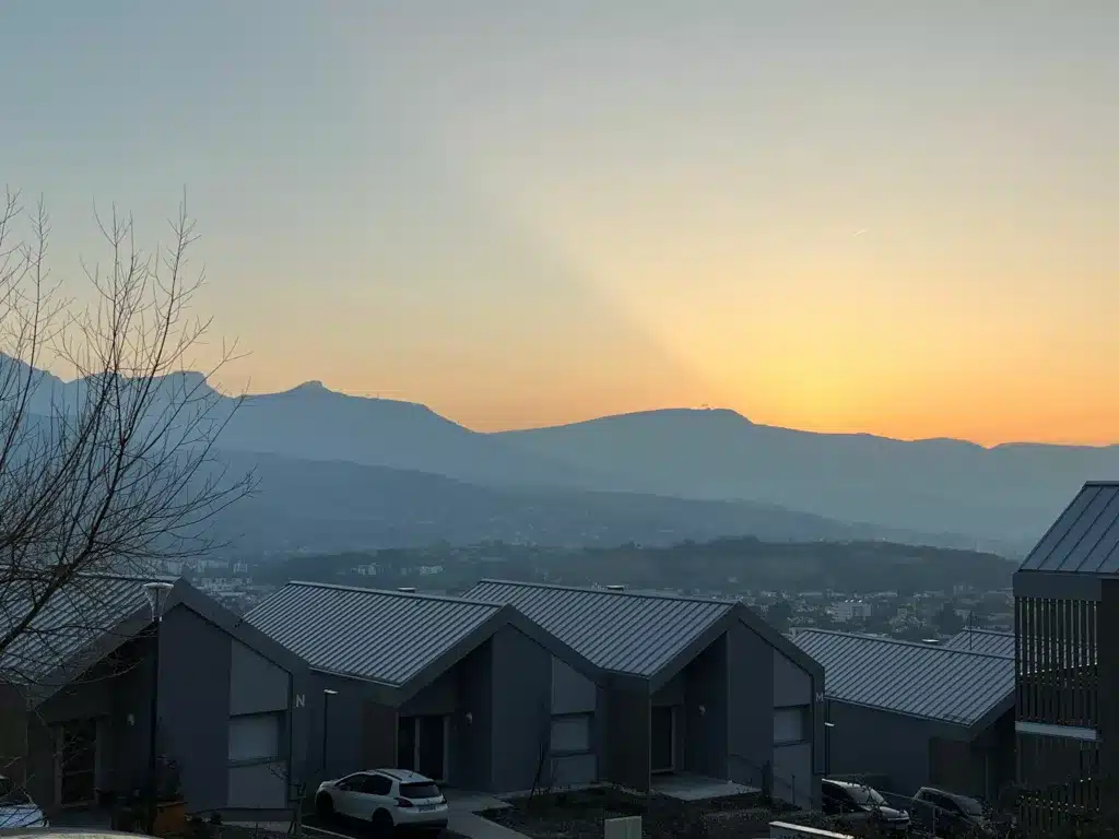 Coucher de soleil sur les hauteurs de Barby