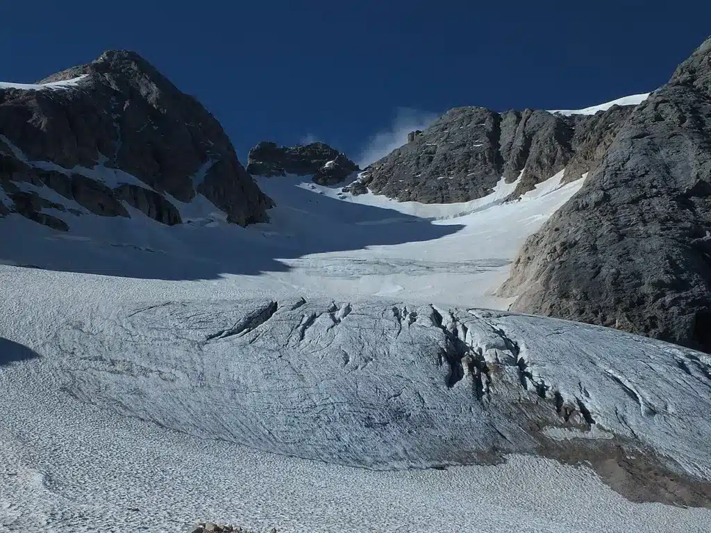 Marmolada, dernier glacier des Dolomites