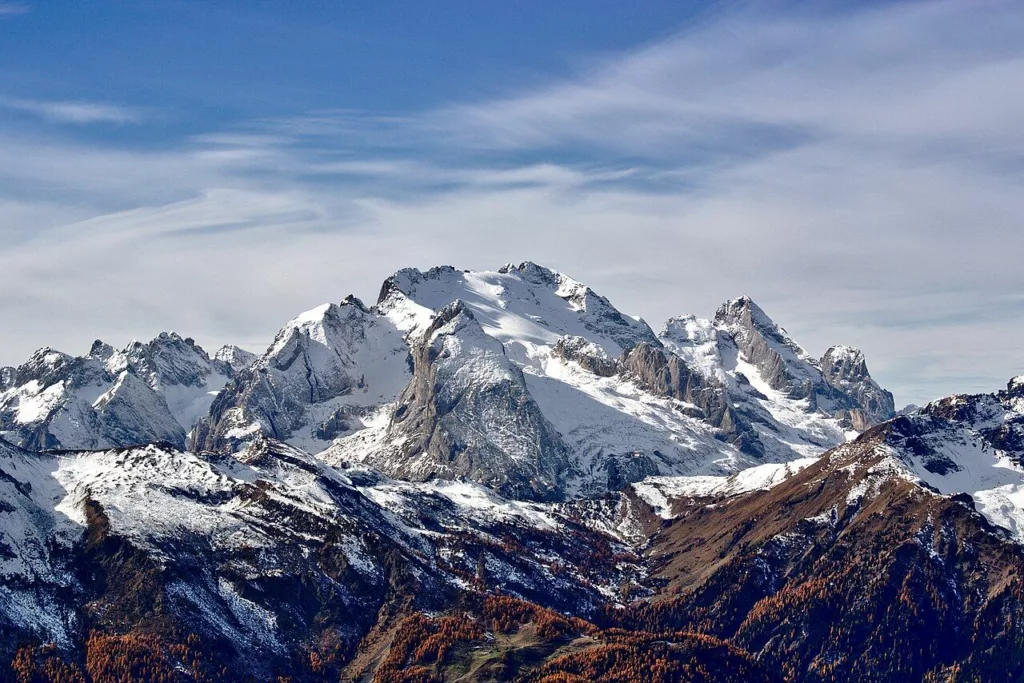 Premières neiges sur la Marmolada
