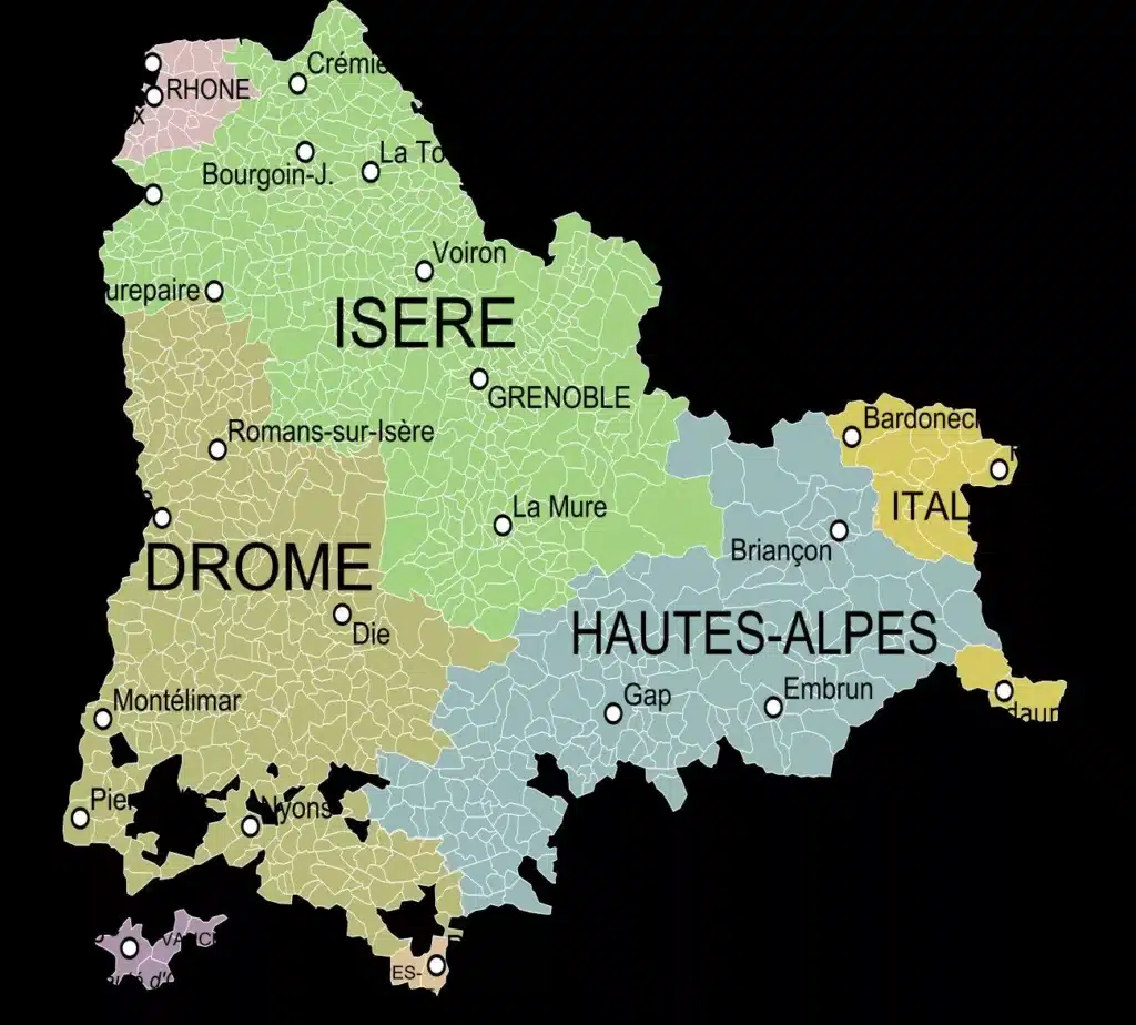 Jusqu'où s'étend le Dauphiné ?
